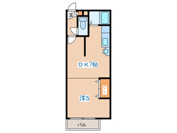 パ－クヒルズ中央４１１の物件間取画像